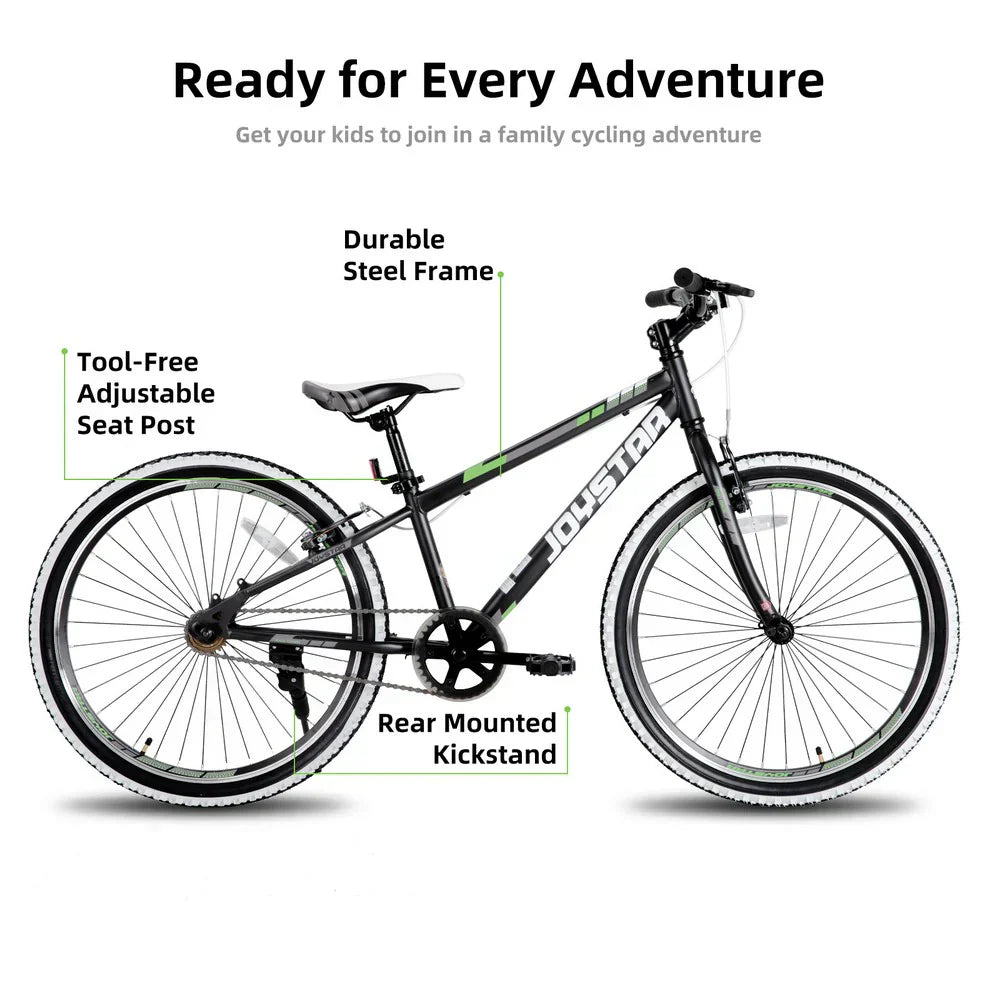 JOYSTAR Lubbock 20" 24" Kids Mountain Bike Single Speed Bicycle