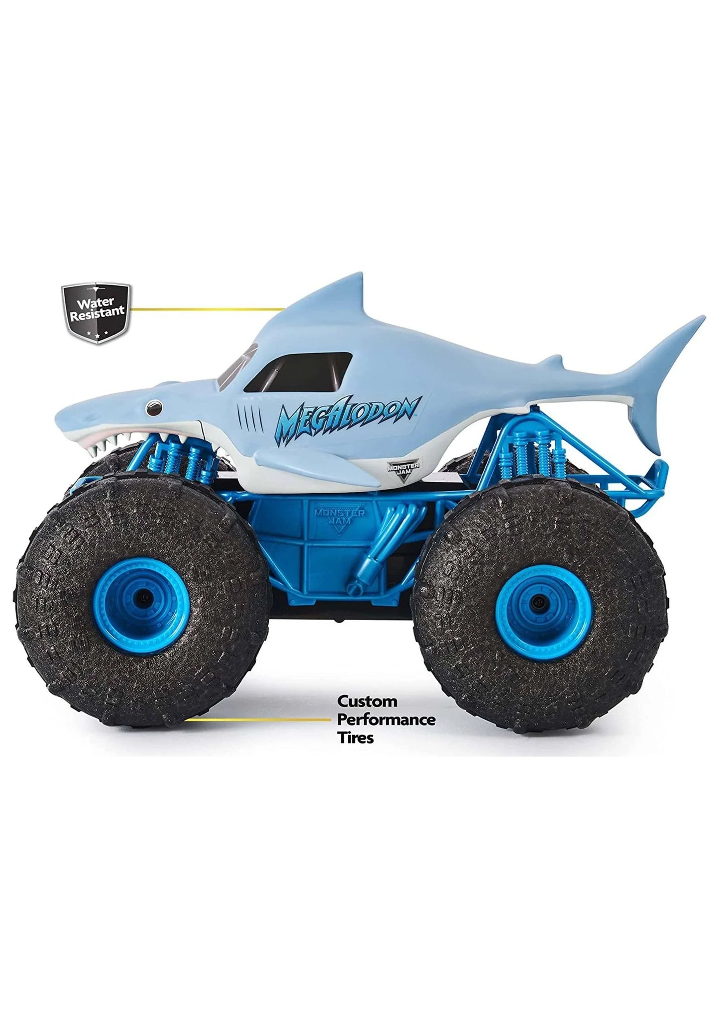 Monster Jam Official Megalodon Storm All-Terrain Remote Control Monster Truck