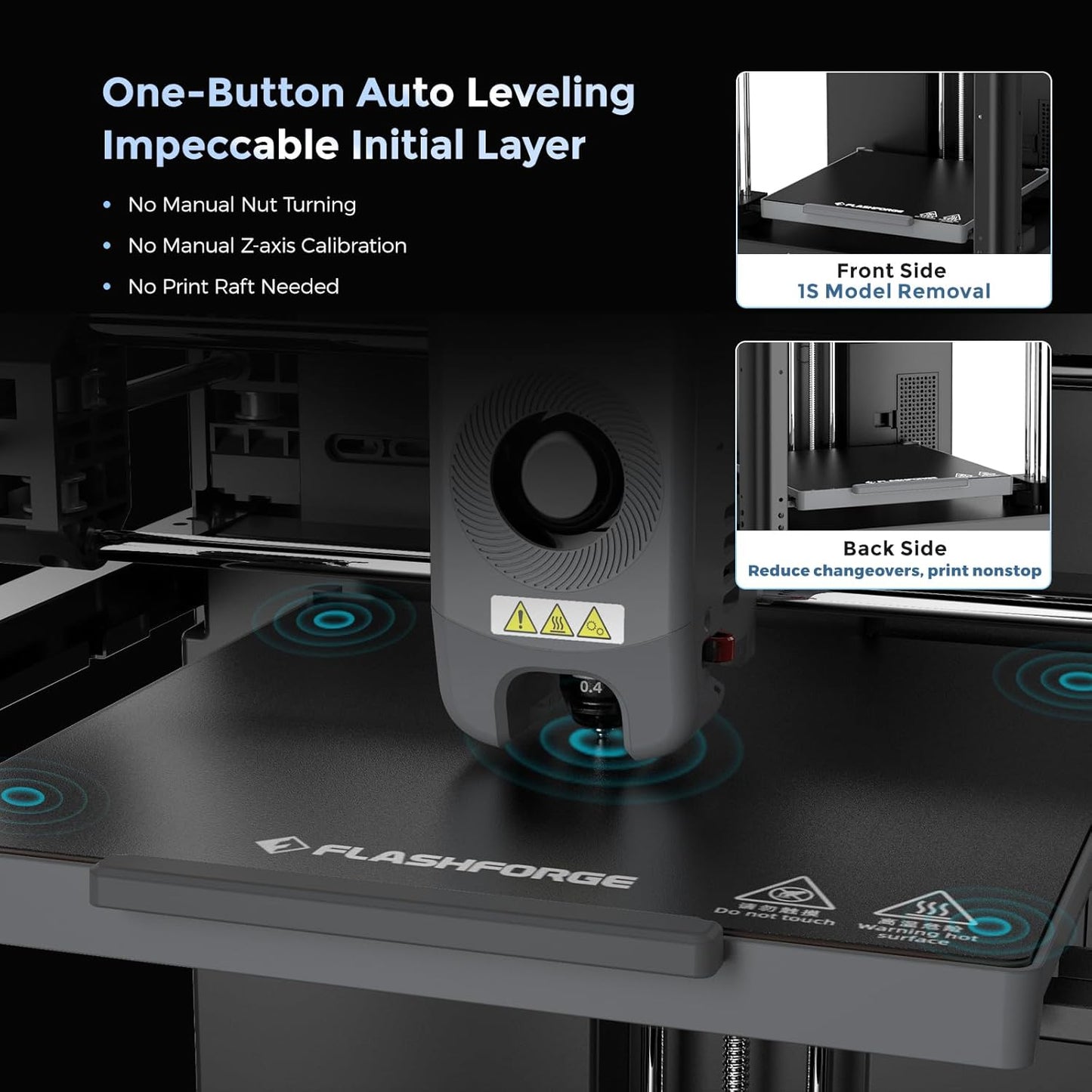 Adventurer 5M 3D Printer with Auto Leveling & High Speed