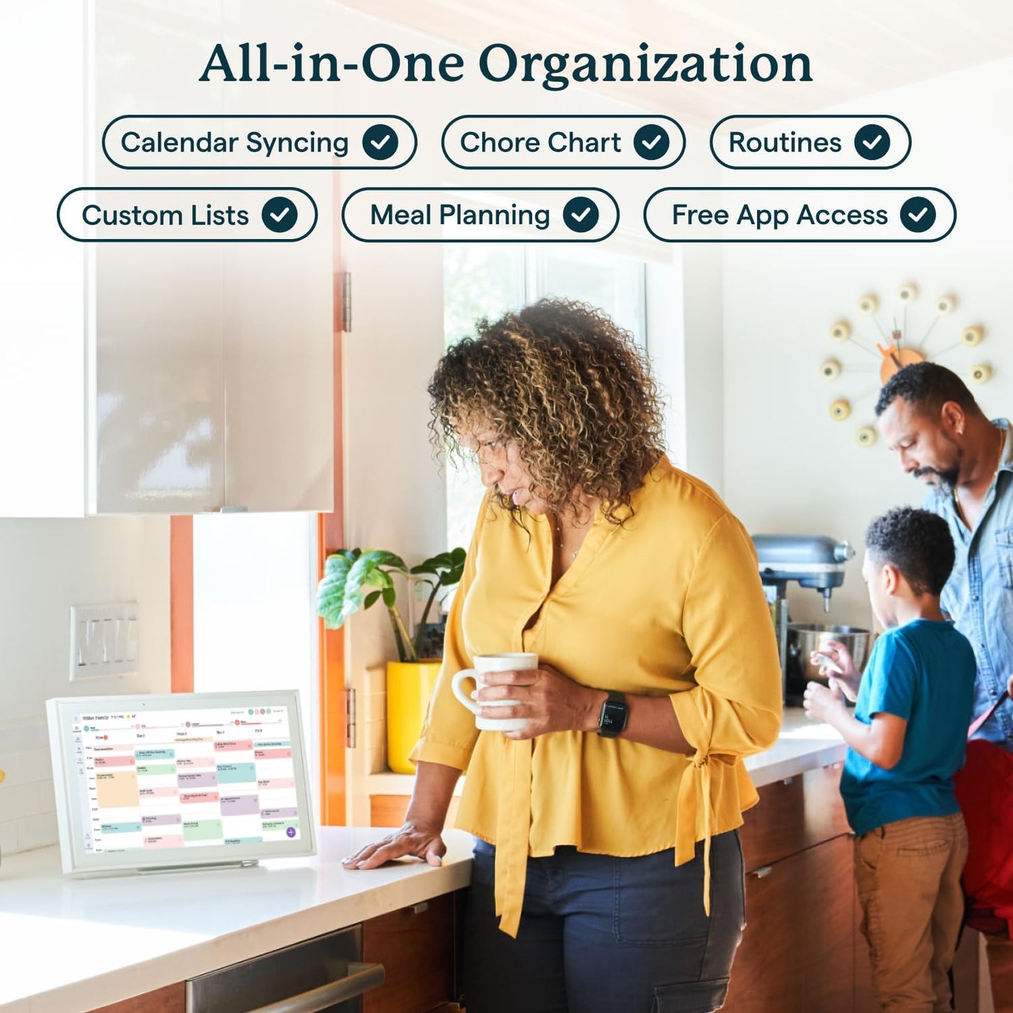 15-Inch Digital Wall Planner & Chore Chart 2025