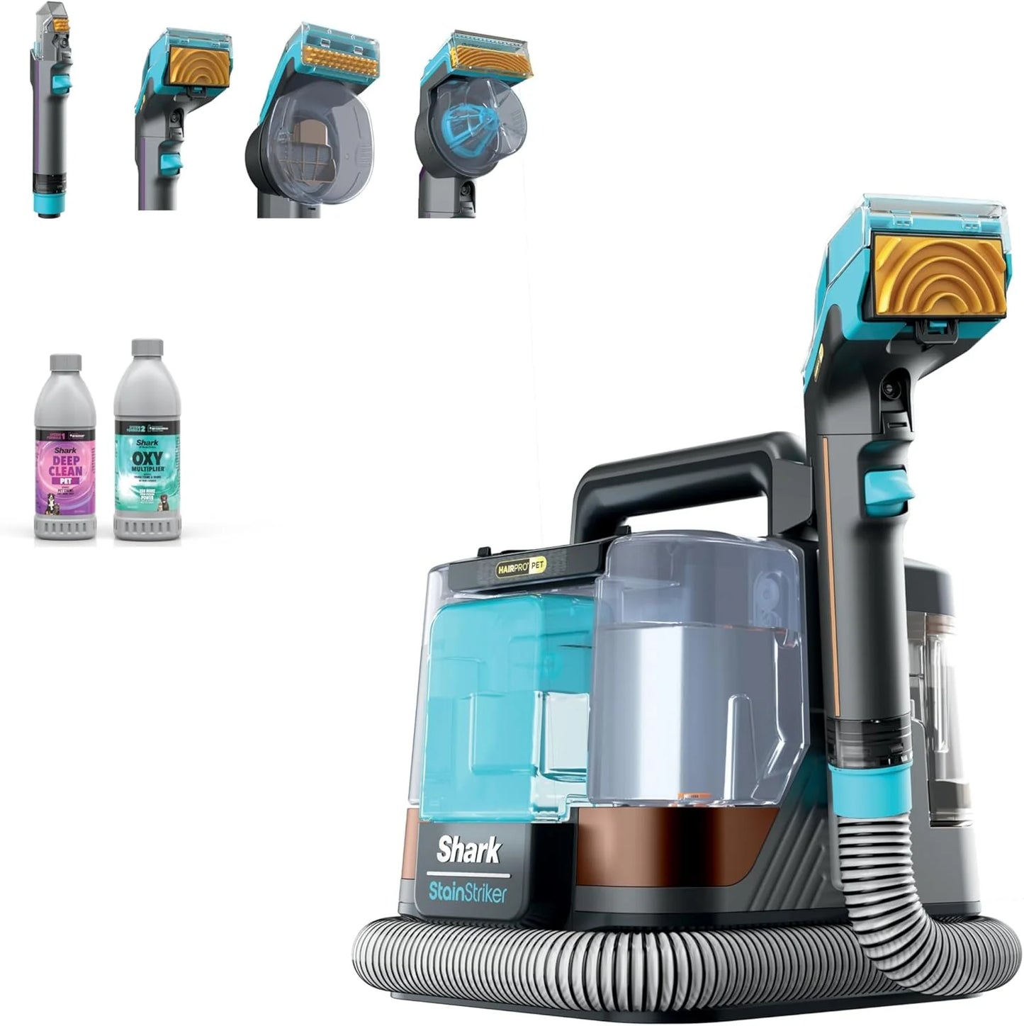 Shark StainStriker Portable Carpet Upholstery & Area Rug Cleaner, Stain & Odor Remover