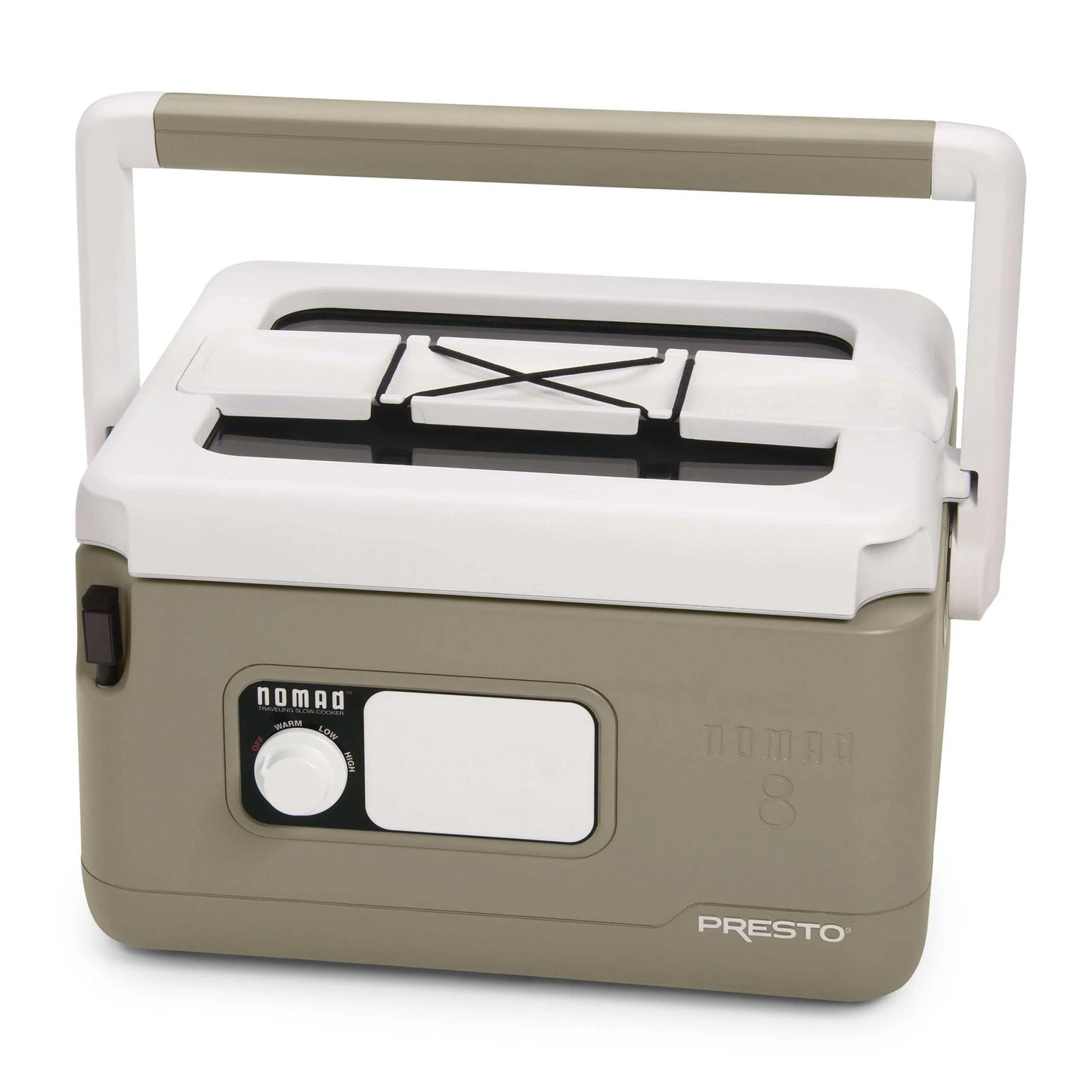Presto 8-Quart Nomad Traveling Slow Cooker with Cool-Touch Design, Locking Lid & Removable Nonstick Pot
