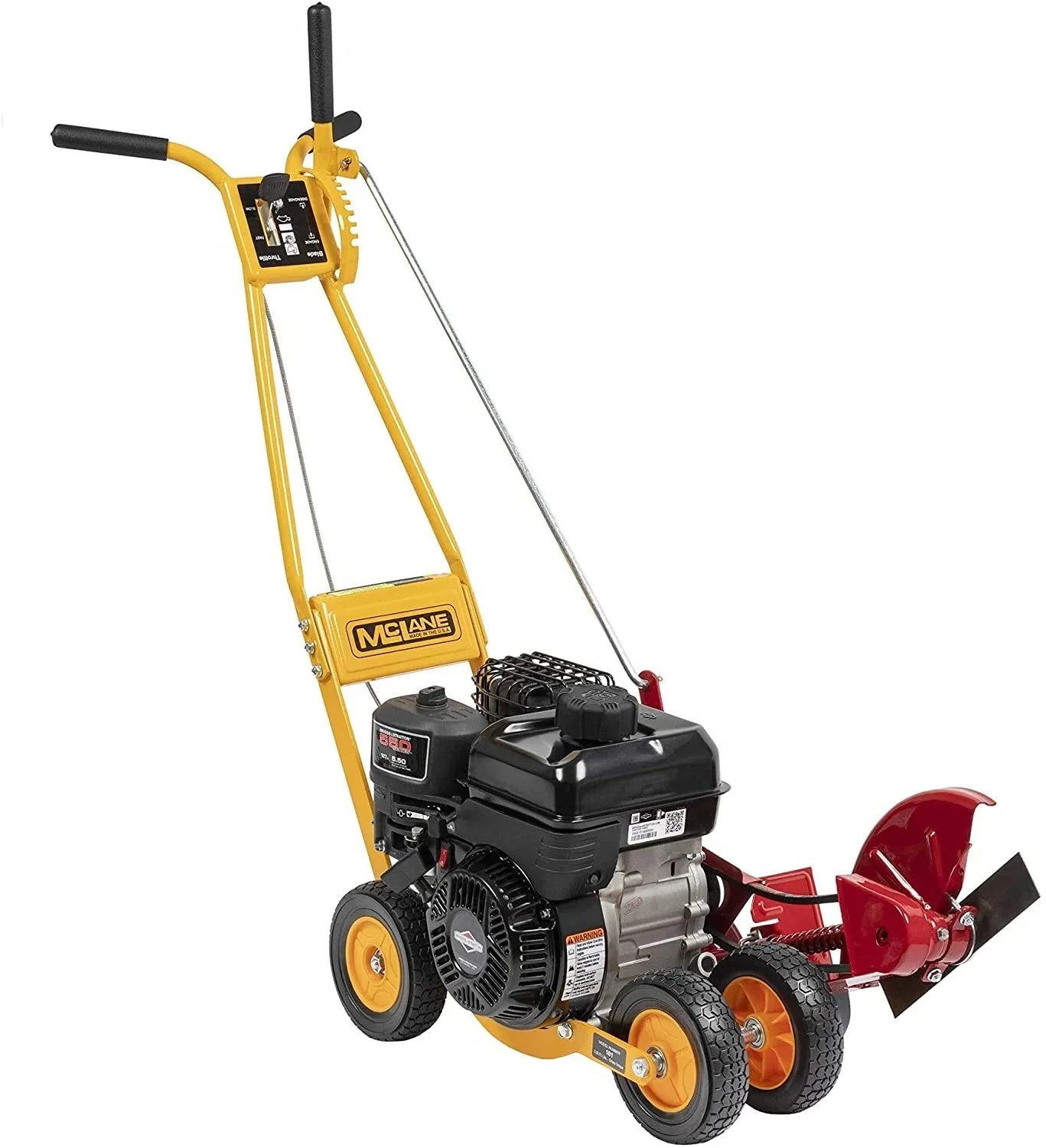 01-5.5GT-7 Petrol-powered lawn edger, 5.50 Nm gross torque/3.5 hp B&S engine, 7-inch wheels