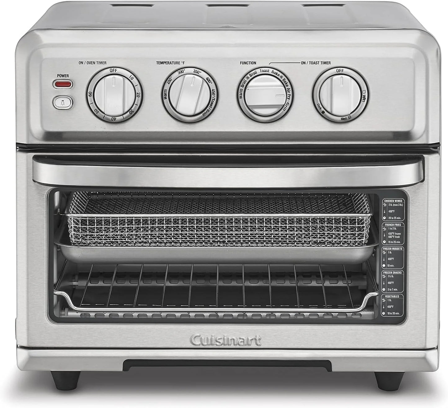 Cuisinart Air Fryer Toaster Oven, 1800W, 8-in-1 with Air Fry, Convection, Broil & Warm