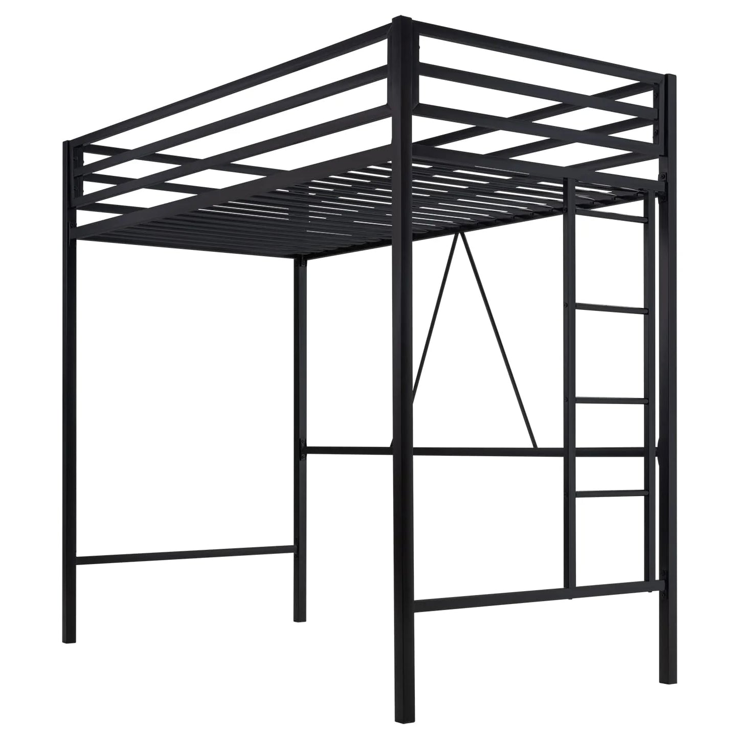 SHA CERLIN Junior Loft Bed Twin Size Heavy Duty Twin Bed Frame