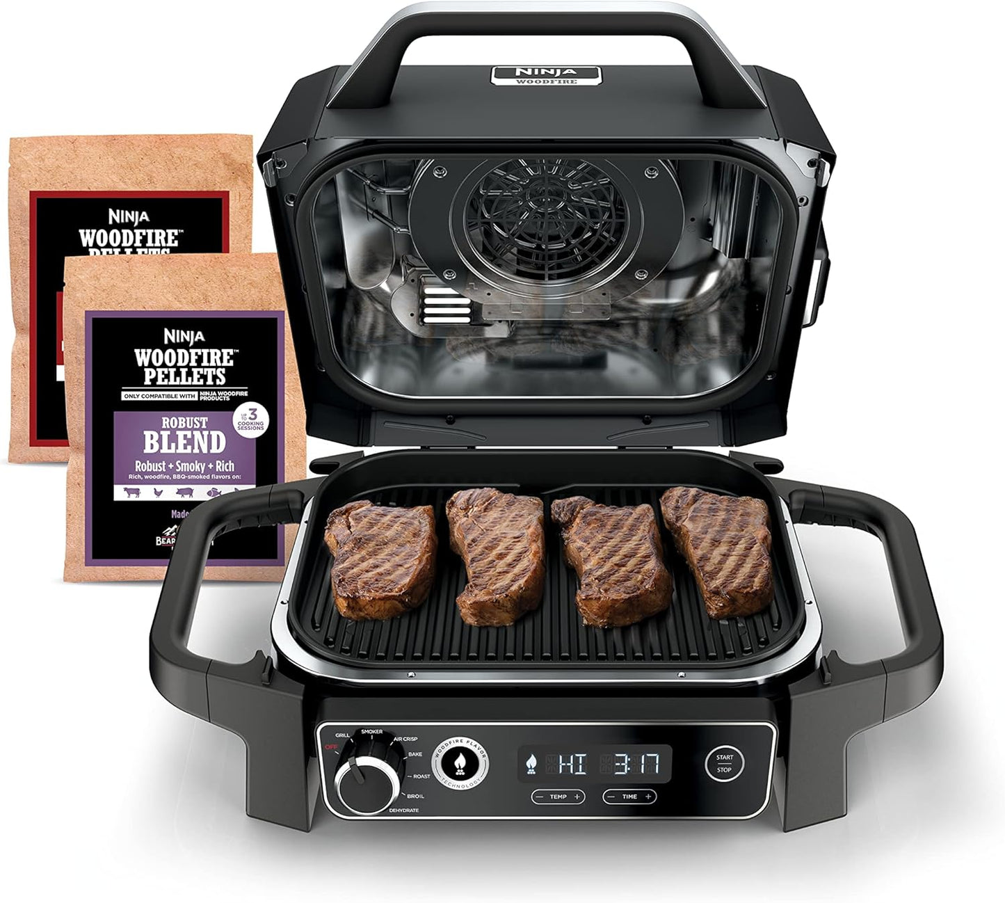 NINJA Woodfire Series 7-In-1 Portable Grill & Smoker