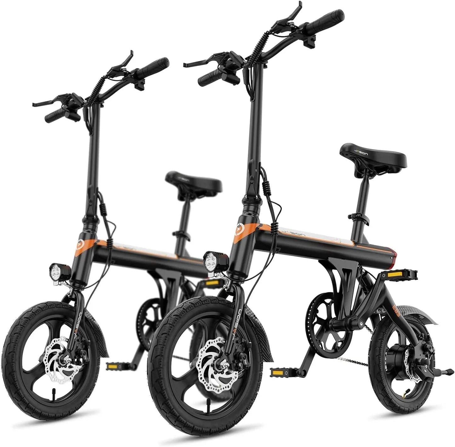 EB3 Electric Bike Adults 21mph, 500W Peak Motor, 270Wh Battery, Rear Suspension, 3 Levels Assist, 14" Folding Ebike for Adults and Teens, Complies to UL2849