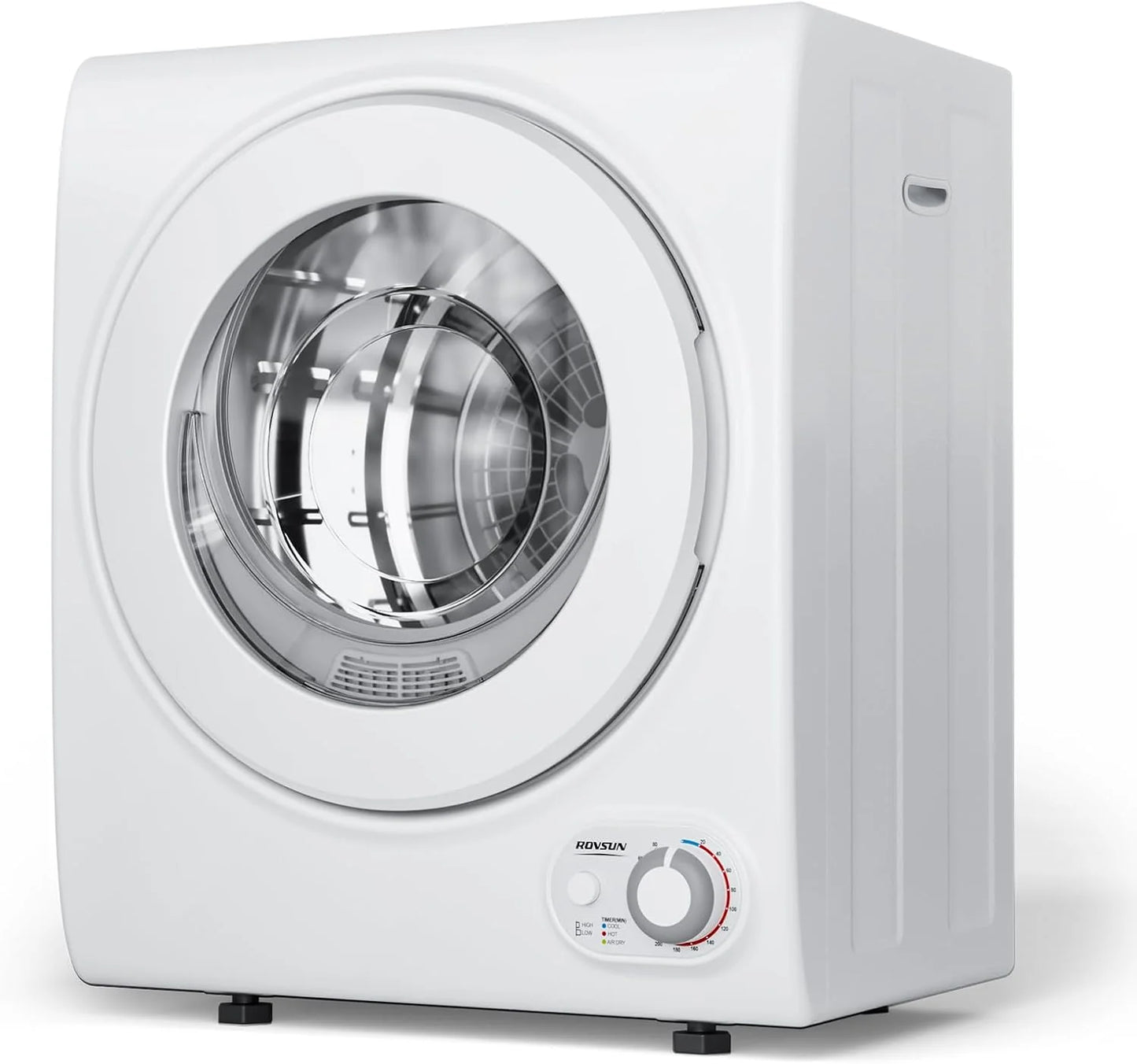 ROVSUN 110V Portable Clothes Dryer, High End Laundry Front Load Tumble Dryer Machine