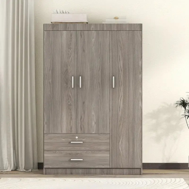 3-Door Wardrobe with 2 Drawers