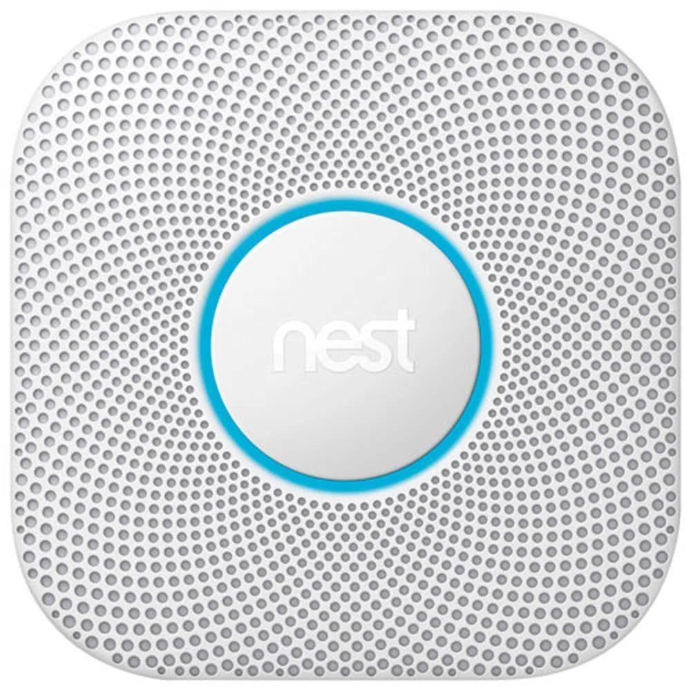 Google Nest Protect 2nd generation smoke and carbon monoxide detector with cable, voice alerts and smartphone notifications