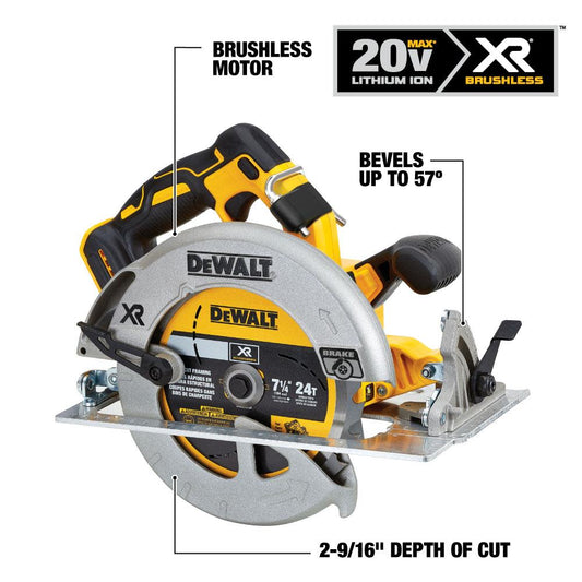 20V MAX 7 1/4± Circular Saw and Lithium Ion Battery Starter Kit