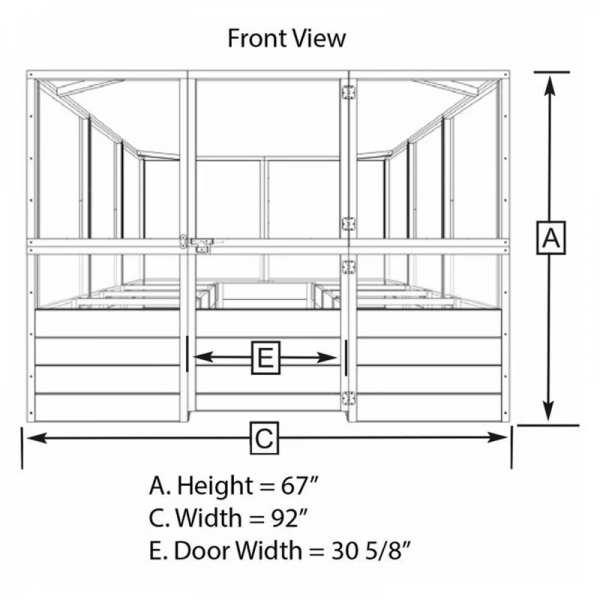 Deer Proof Cedar Complete Raised Garden Bed Kit ?8?x 8?x 20′?