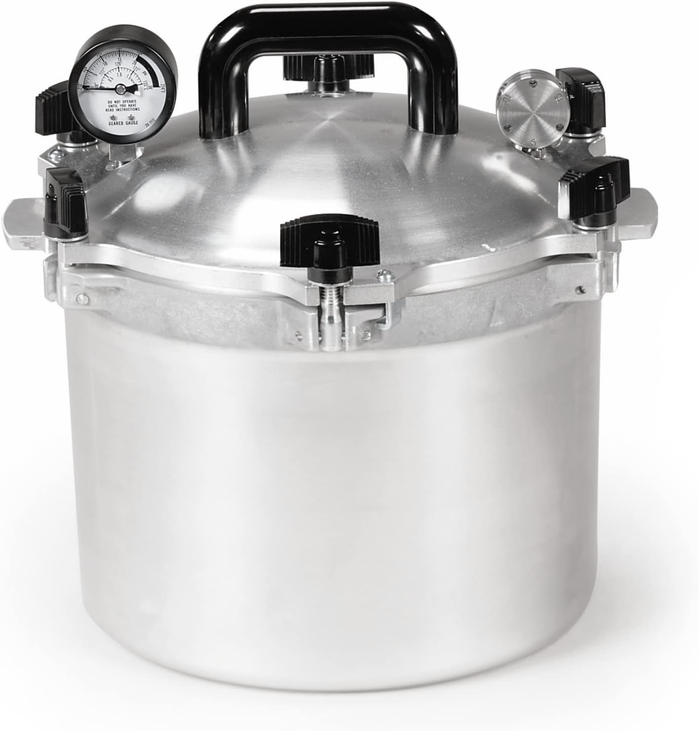 All American 1930: 21.5qt Pressure Cooker/Canner (The 921) – Exclusive Metal to Metal Sealing System – Easy to Open & Close – Suitable for Gas, Electric, or Flat Top Stoves – Made in the USA