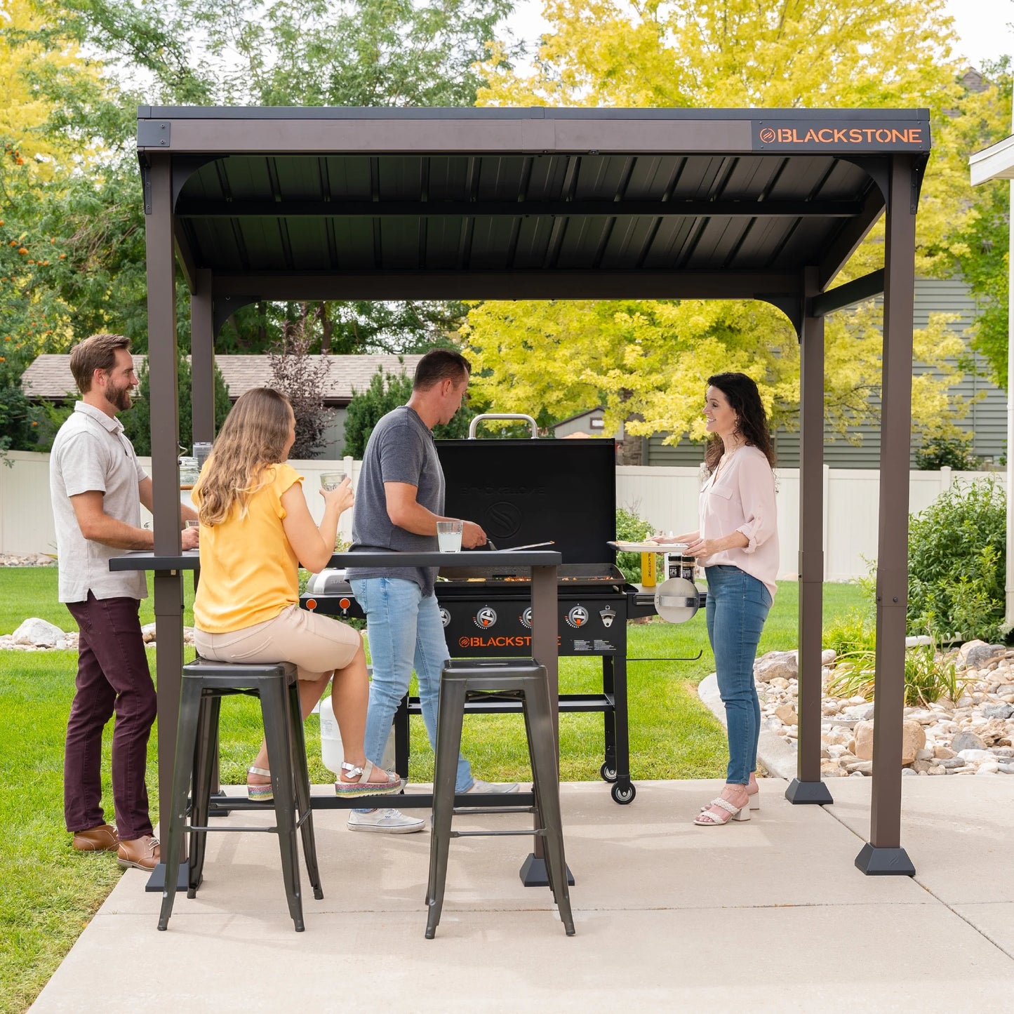 Blackstone 5' x 8' Outdoor Griddle/Grill Pavilion Grill Gazebo