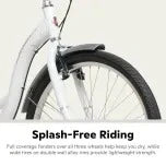 2025 Schwinn Meridian Adult Tricycle, Men's and Women's Beach Cruiser, 26-inch Wheels, Low Step-Through, Wide Saddle, Folding Rear Basket.