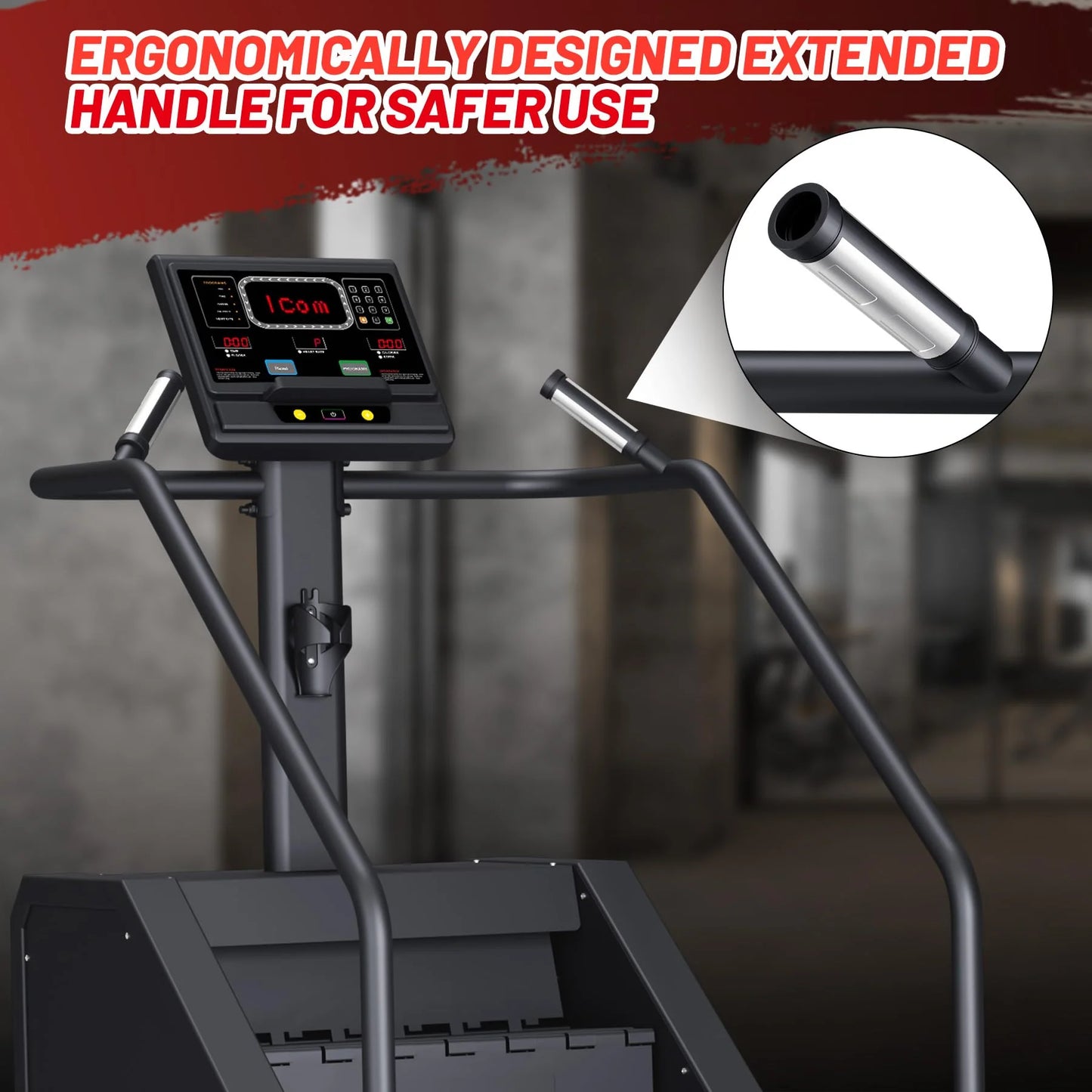 2025 Stepper Machine, Stair Stepper with LED Screen, Commercial Grade Stair Climber,Fitness Equipment with 15 Resistance Levels, 451LBS, 24-164 Steps/Minute,Black