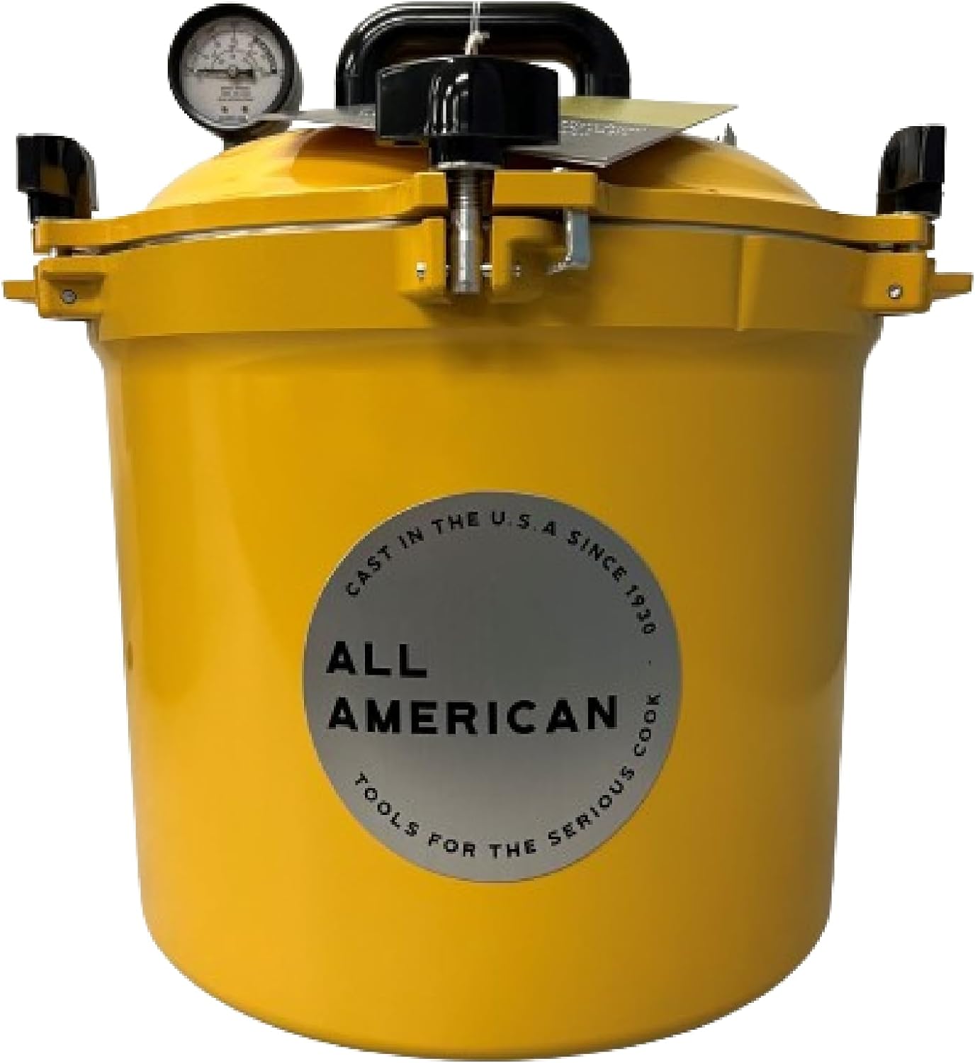 All American 1930: 21.5qt Pressure Cooker/Canner (The 921) – Exclusive Metal to Metal Sealing System – Easy to Open & Close – Suitable for Gas, Electric, or Flat Top Stoves – Made in the USA