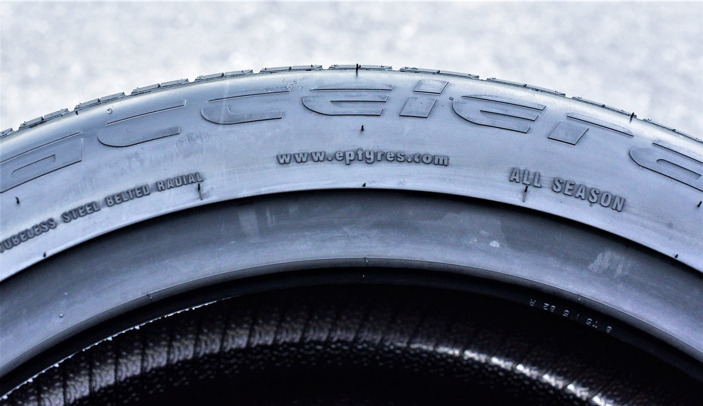 A set of four (four) 245/40R20 ZR 99Y XL A/S performance tires are available for: 2014-16 Chevrolet Impala LTZ, 2017-18 Chevrolet Impala LT