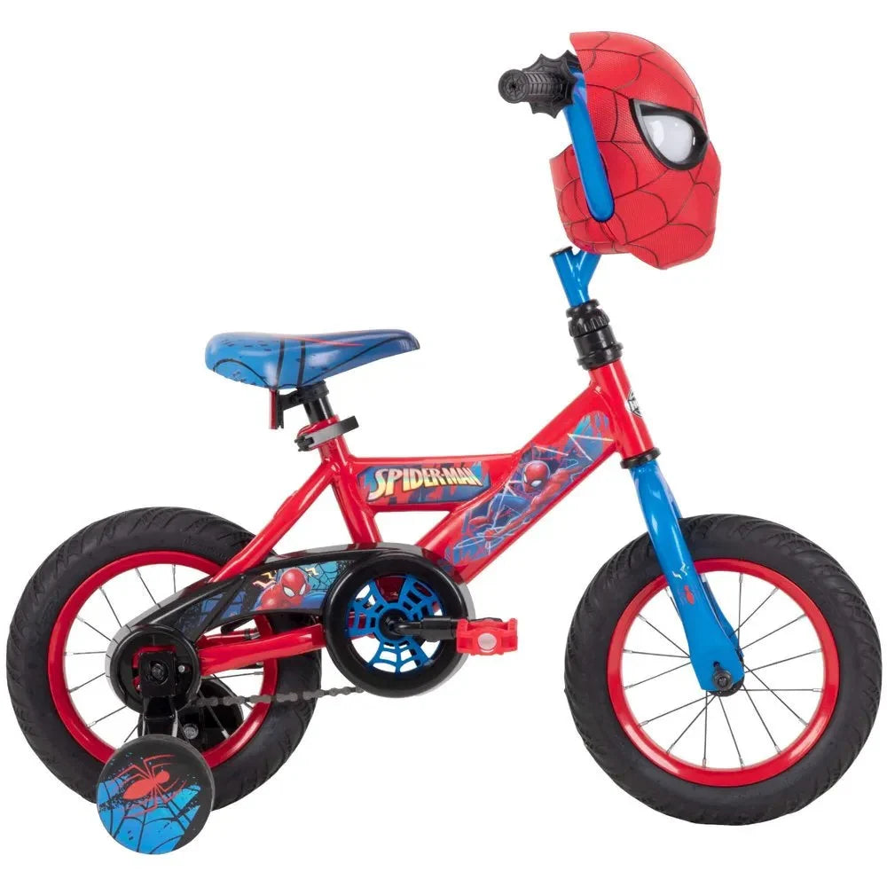 Huffy Marvel Spider-Man 12′′ Boys' Bike with Training Wheels, Easy Assembly, Ages 3-5