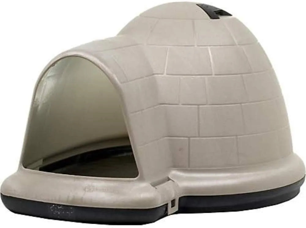 Petmate Indigo Dog House (Igloo Dog House, Made in USA with 90% Recycled Materials, All Weather Protection Pet Shelter) for XL Dogs  90 to 125 pounds, Made in USA