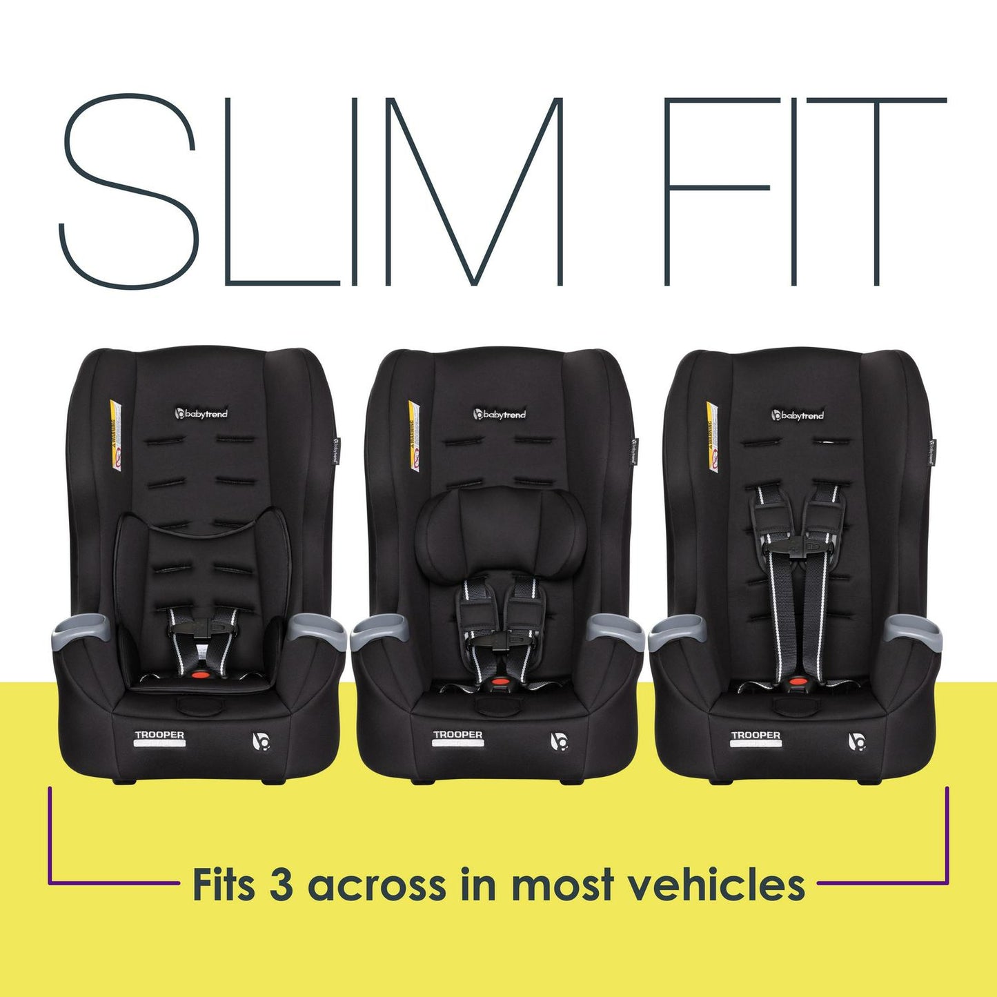Baby Trend Trooper 3-in-1 Convertible Car Seat - Desert Black