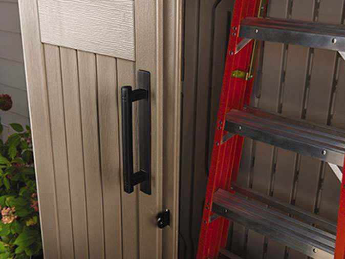 2025 Rubbermaid Outdoor Storage Shed, 52 Cu.Ft., Weather-Resistant, Lockable Doors