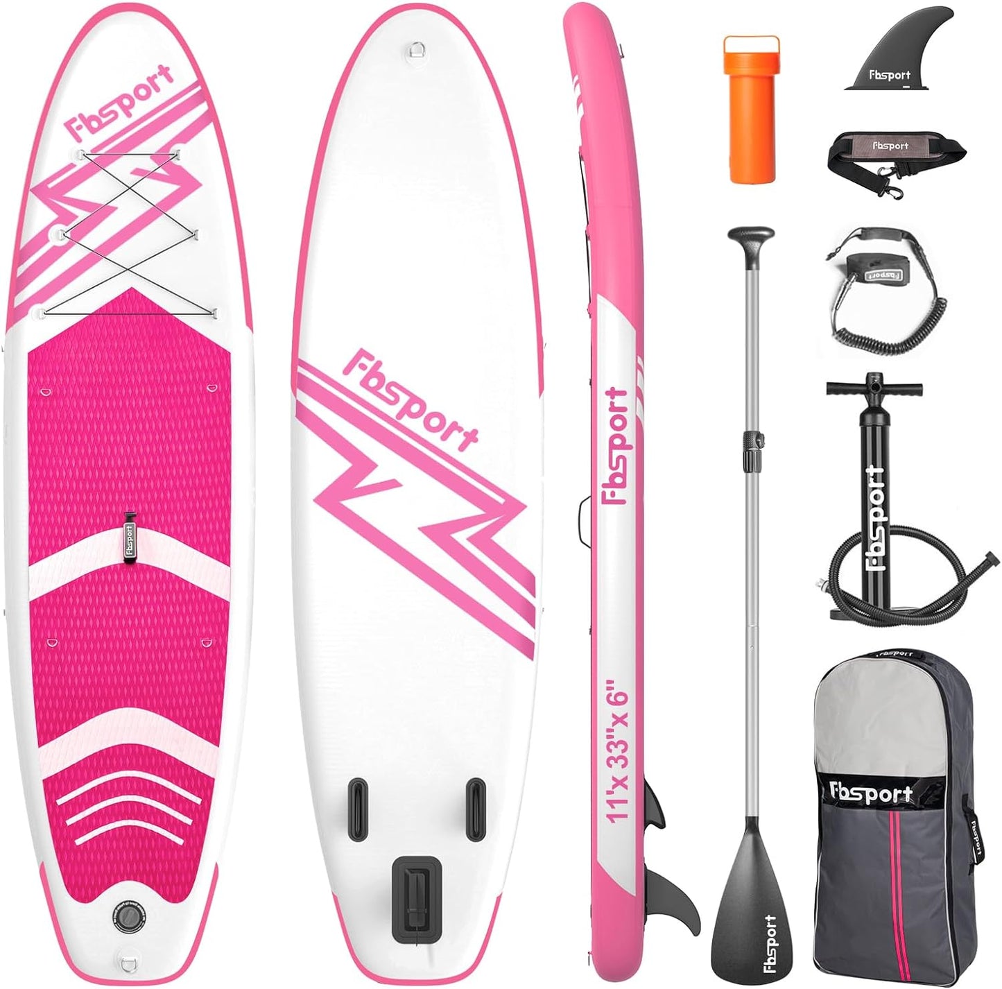 Premium Stand Up Paddle Board Yoga Board with Durable SUP Accessories & Carry Bag | Wide Stance Surf Control Non-Slip Deck Leash Paddle and Pump for Youth & Adult