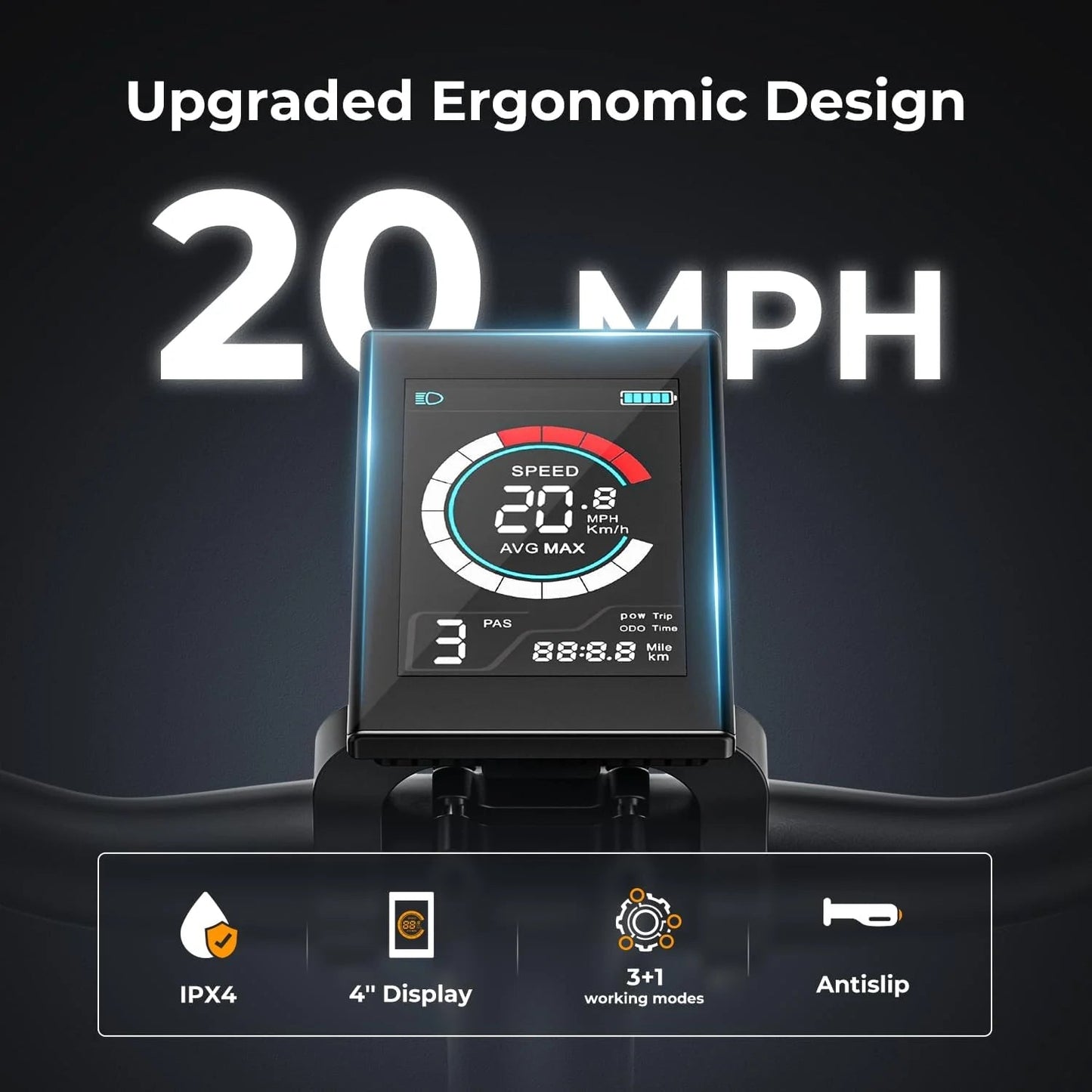 Eb5 Electric Bike 500W Motor 40Miles 20Mph