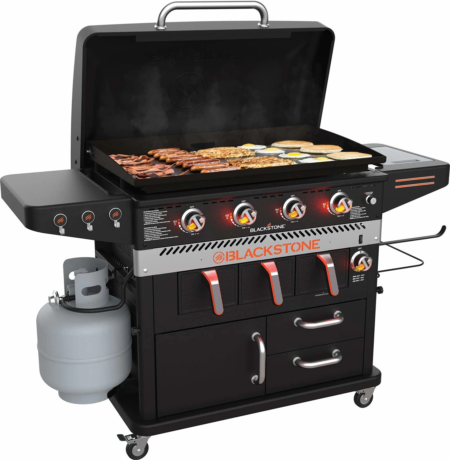 Blackstone 4-burner hob and air fryer combination C 36 inch